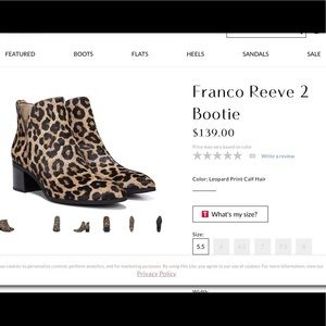 Franco Sarto Reeve booties NWT